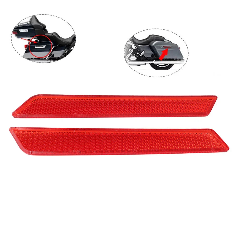Reflectors Saddle Bag Latch Covers for Harley Touring Road FLTRX (2014+)
