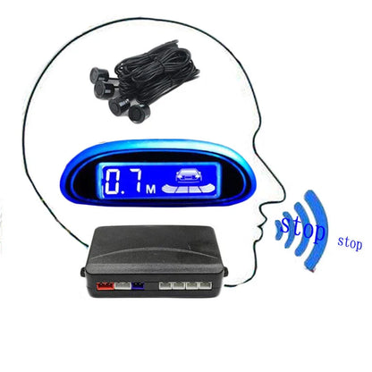 Blue Light Sensor Reverse Backup Radar Monitor System for Cars