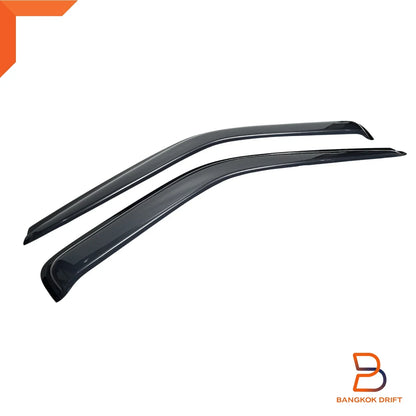 Front Door Rain Wind Deflector Weather Shield for Nissan Navara D21 (1997-2001)