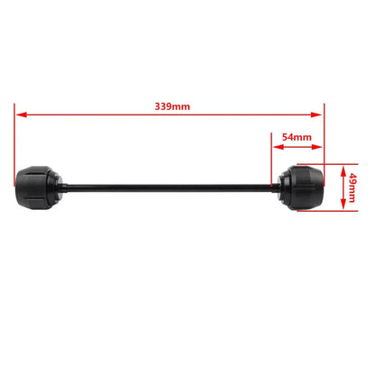 Front Wheel Axle Crash Slider for Kawasaki Z900 (2017-2019) Black