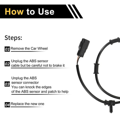 ABS Wheel Speed Sensor for Dodge Ram 3500 2003-2005 Front Left & Right