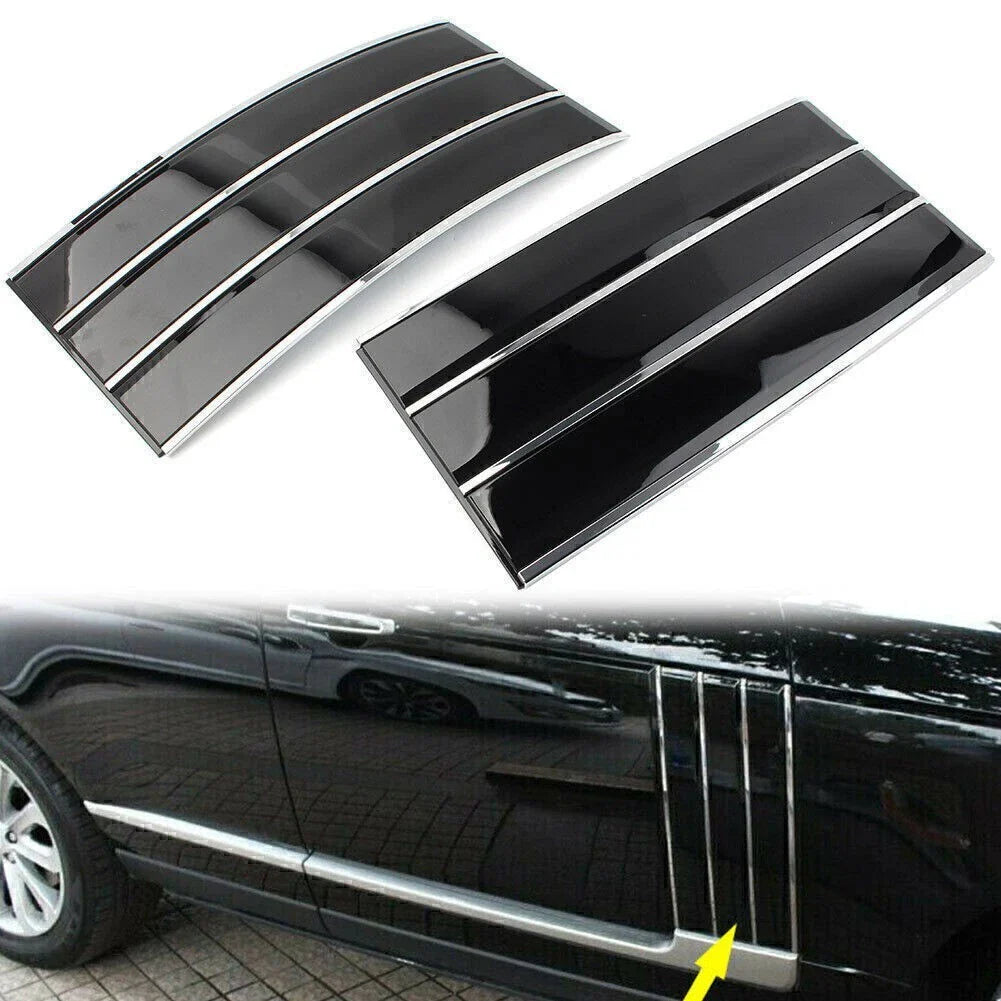 Pair Side Mesh Vent Grille for Land Rover Range Rover (2013-2017) Black