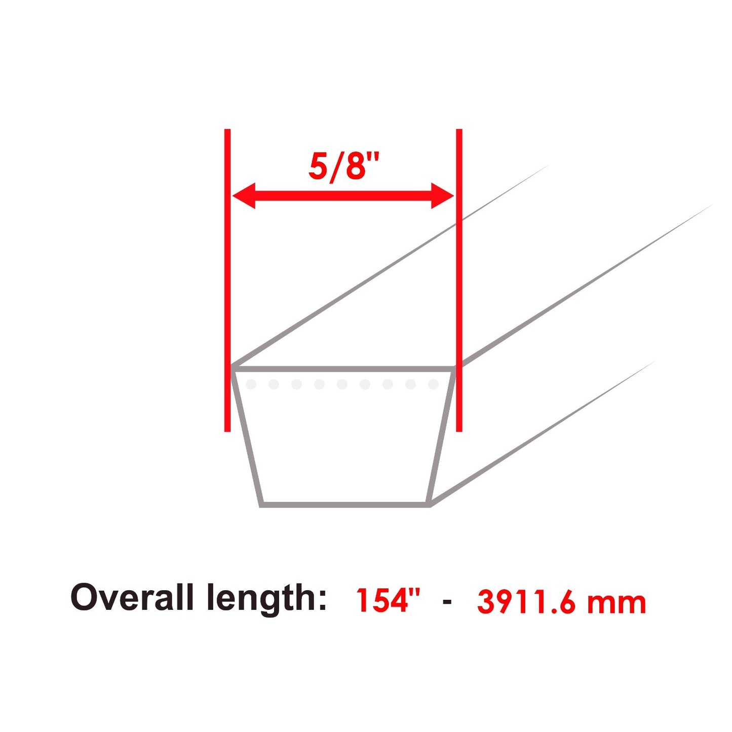 Deck Belt Replacement for Exmark Lazer Z LCT21BV523 LHP23KC523 (2018–2024)