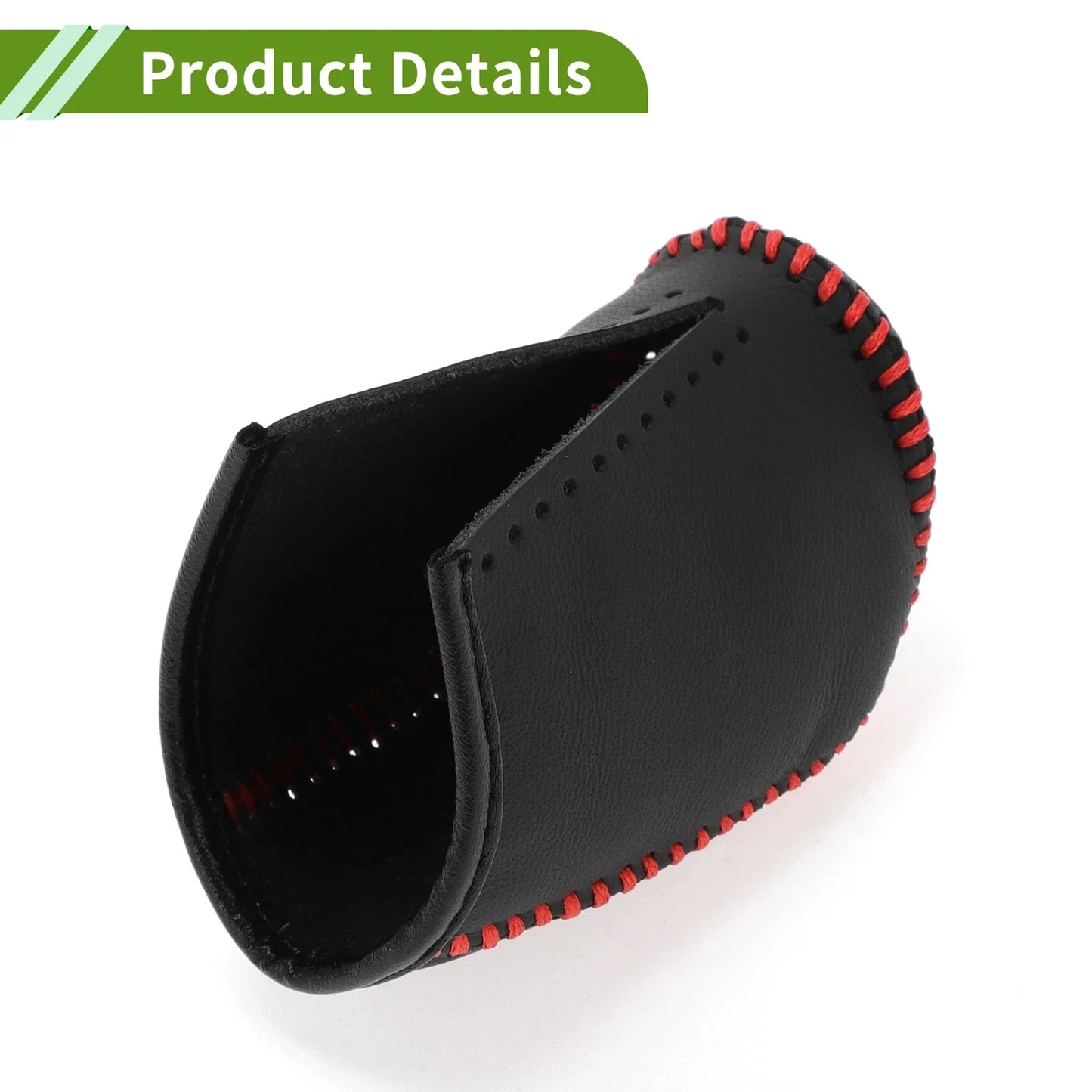 Car Gear Shift Knob Cover for Dodge Journey 2011-2020 Red Faux Leather