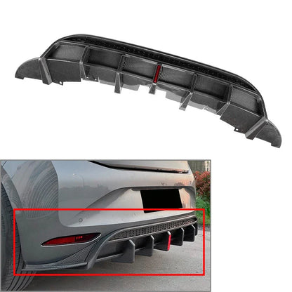 Rear Bumper Lip Spoiler Splitter for Volkswagen ID.3 (2019-2022) Carbon Fiber