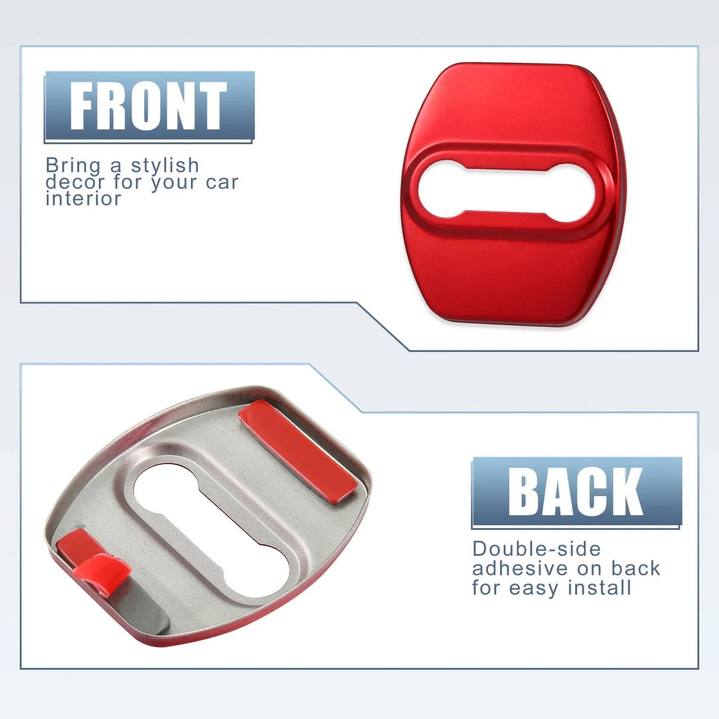4 x Car Door Lock Latch Covers for Hyundai & Kia ( Specified)