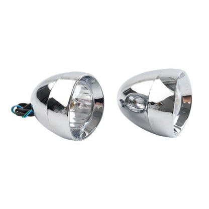 Chrome Motorcycle Passing Spot Light Fog Lamp Head Light for Custom (N/A)