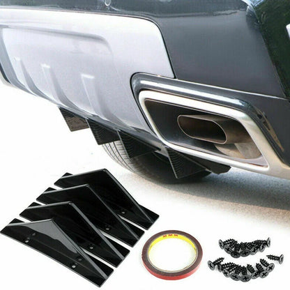 4 x Rear Bumper Diffuser Lip Splitter Fin Trim Cap for Chrysler 300 (2005–2023)