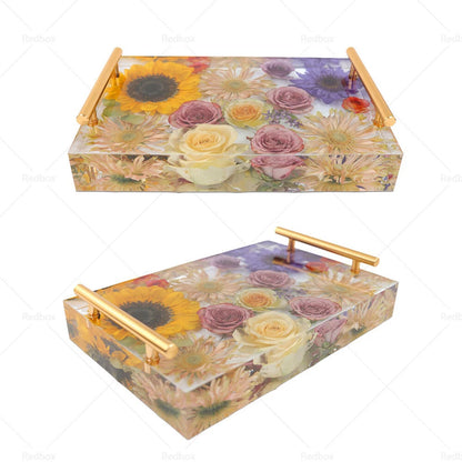 Silicone Epoxy Resin Casting Tray Mold 13.5" Deep + 4 Coaster Molds