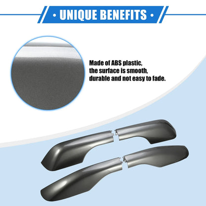 4 x Car Roof Rack Side Rails End Covers for Lexus LX570 (2008-2015) Gray