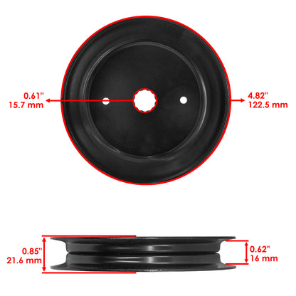Deck Spindle Pulley Replacement 52 Inch for Hustler Raptor (2017–2024)
