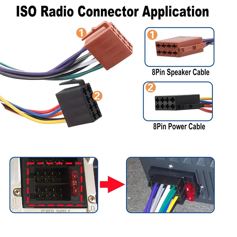 Car Stereo Radio Wiring Harness Adapter for Mercedes-Benz, Opel (2003-2023)