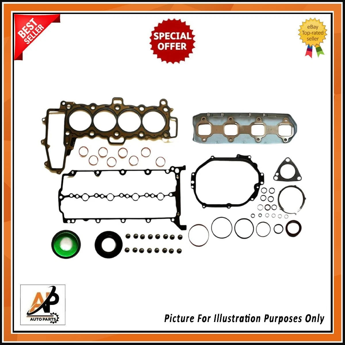 Engine Rebuilt Kit Replacement for Land Rover Discovery Sport Velar Evoque (2015–2020)