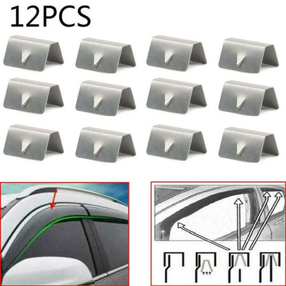 12 x Channel Rain Wind Deflector Clips for HEKO SNED G3