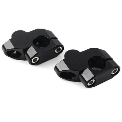 Black Aluminum Handlebar Extensions for Motorcycle - Riser