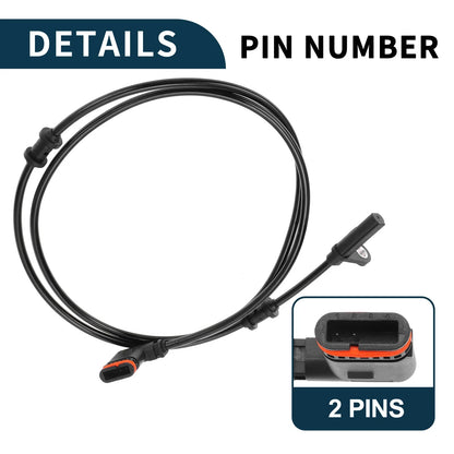 2 x Rear Side ABS Wheel Speed Sensors for Mercedes-Benz C230 (2001-2009)