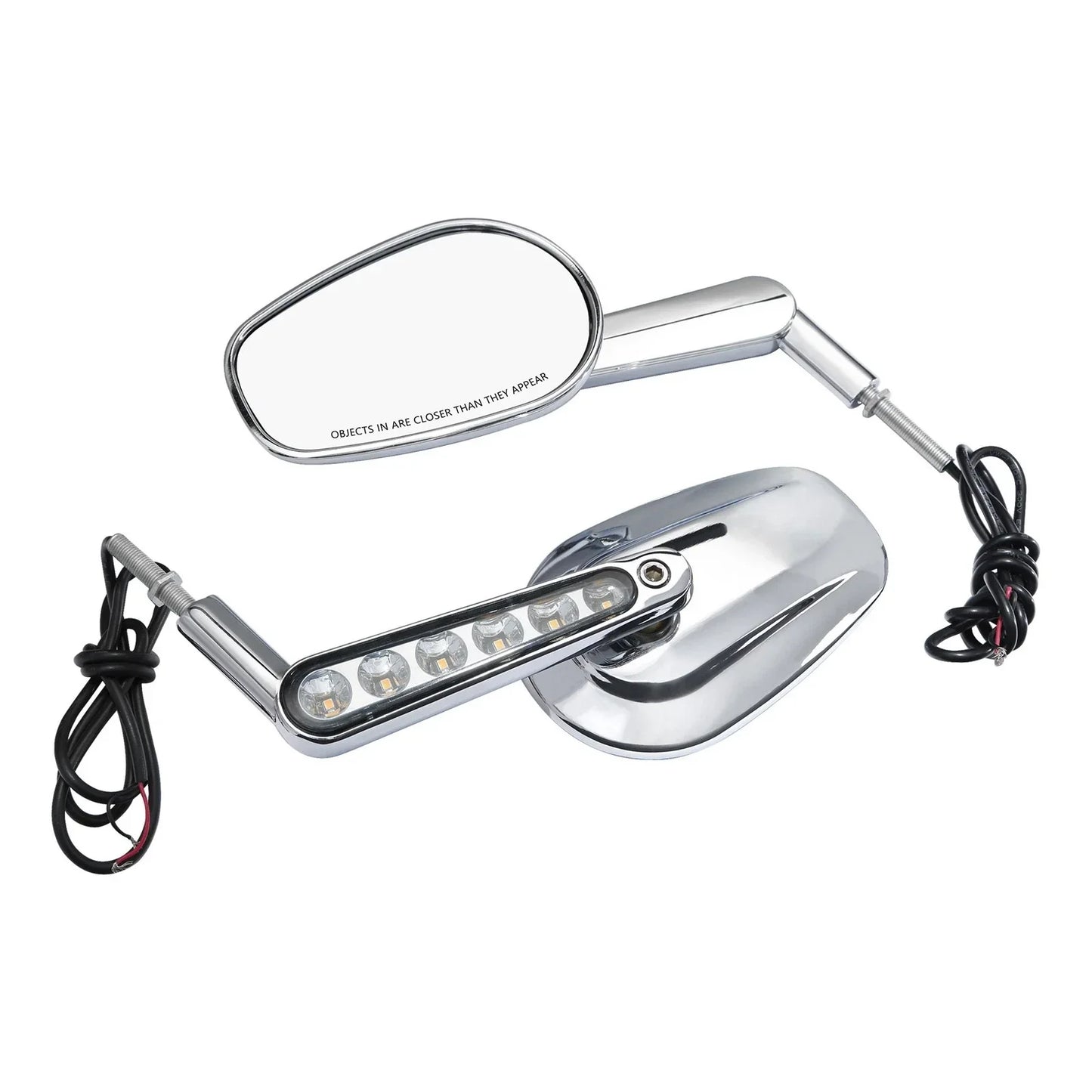 Rearview Mirrors LED Turn Signals for Harley VRSCF VRod (2009 - 2017)