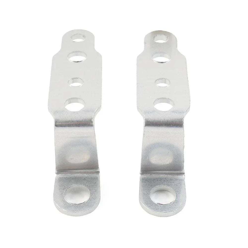 Universal Silver Headlight Rearview Mirror Bracket Extension