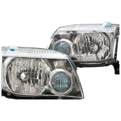 LH+RH Replacement Headlights Pair for Nissan X-Trail T30 2001-2007 Left Right