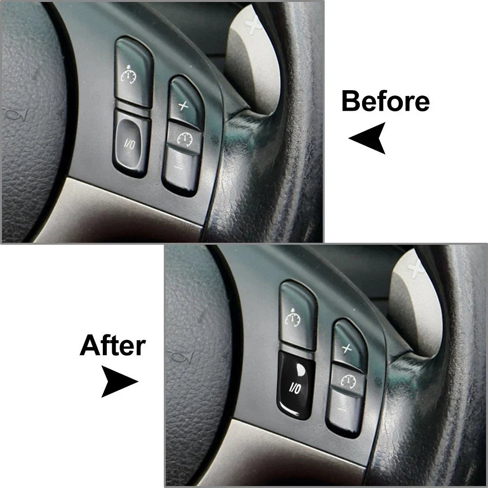 BMW F Chassis 3 Series E46 M3 I/O Switch Button Trim 1998-2006 Black