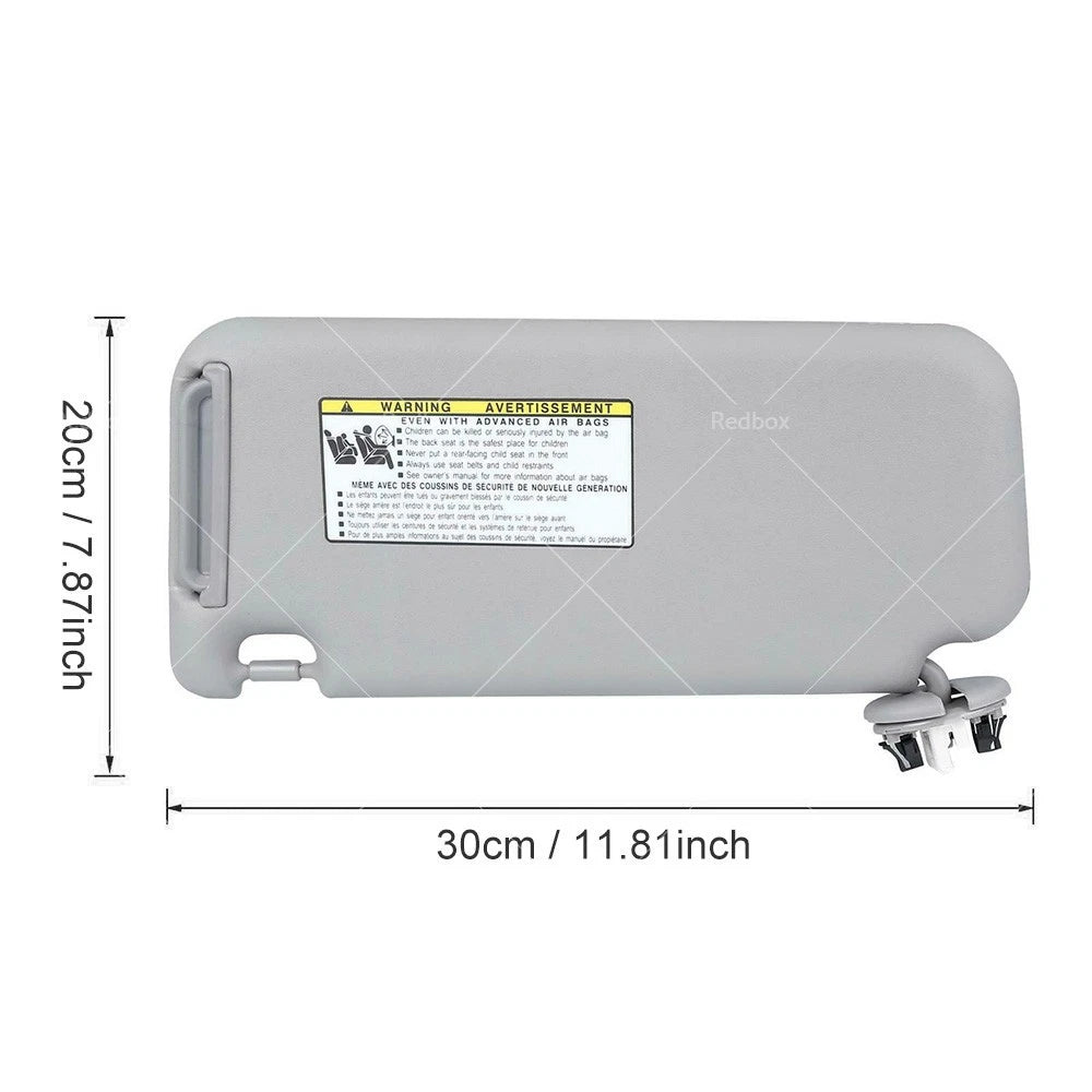 Gray Sunshade Visor Right Side for Toyota RAV4 (2006-2013)