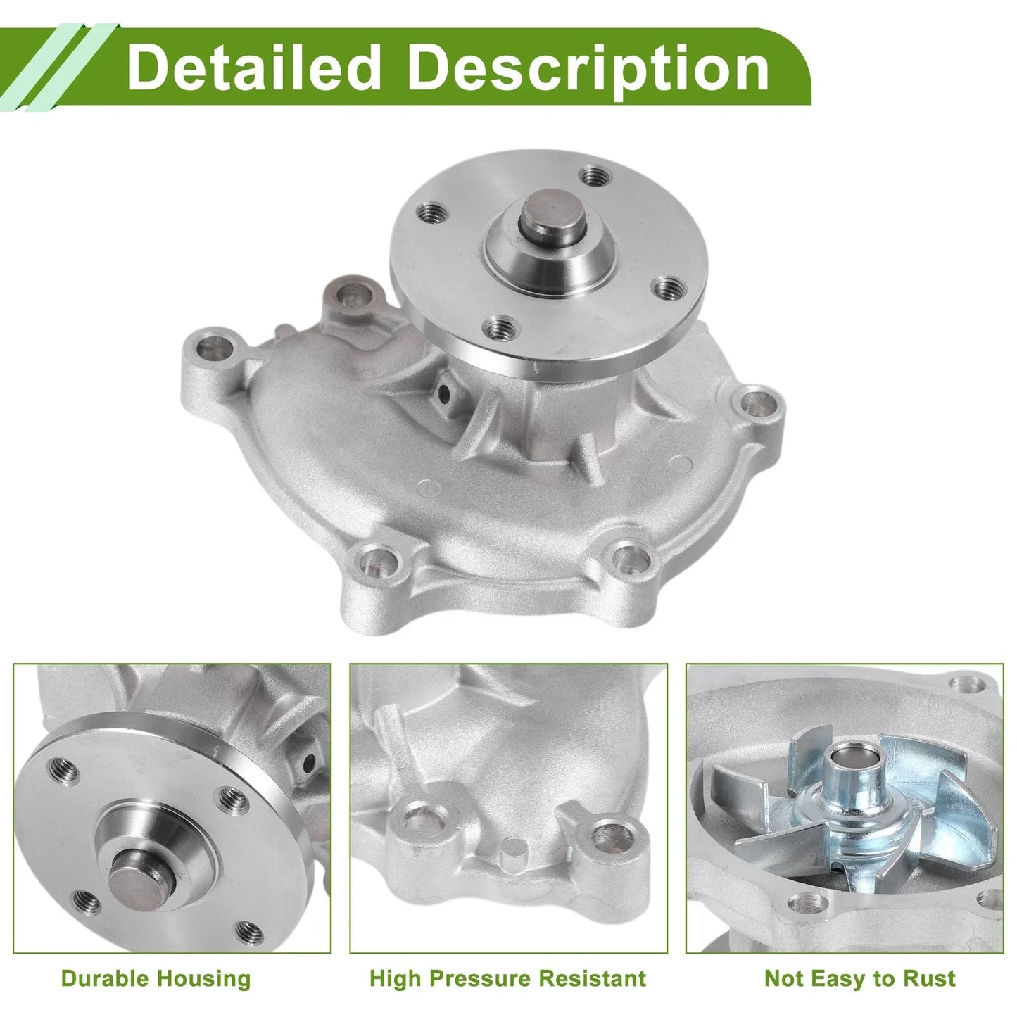Water Pump for Hyundai Terracan (2001-2007) Cooling System Replacement