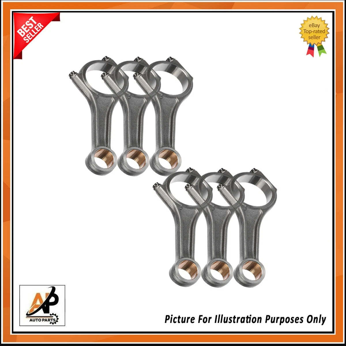 Connecting Rod Set Heavy Duty for Jaguar XF XJ F-PACE 3.0L (2011–2019)