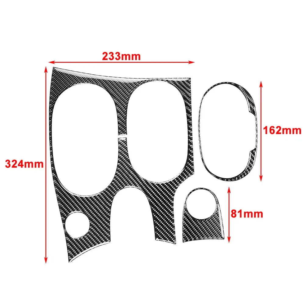 Carbon Fiber Gear Shift Panel Trim for Chevrolet Corvette C6 (2005-2013)