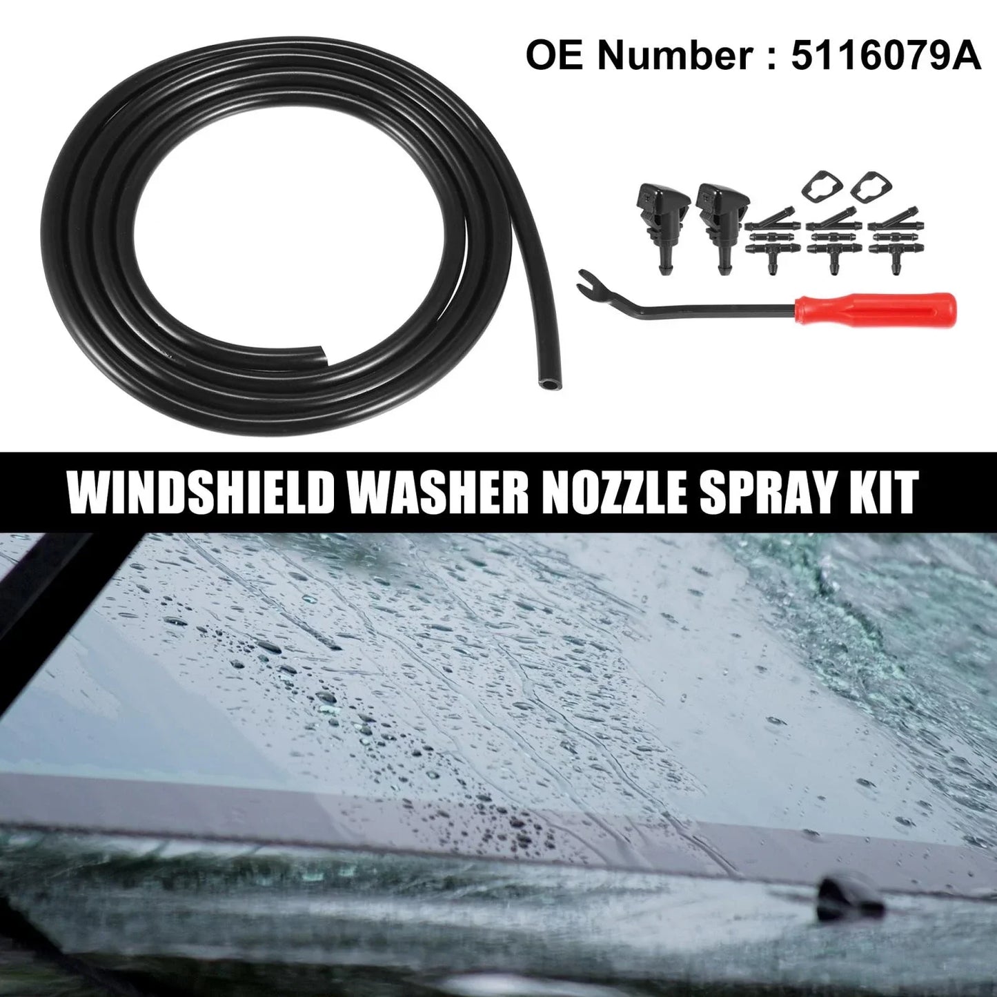 15 x Front Windshield Washer Nozzles for Dodge Avenger (2008-2011)