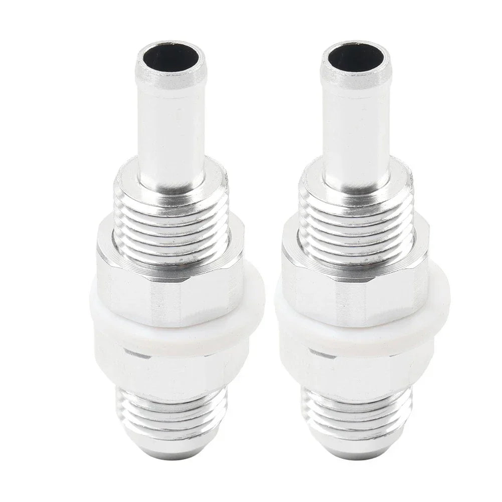 6AN Male Flare Bulkhead to 5/16" Hose Barb Fuel Tank Fittings