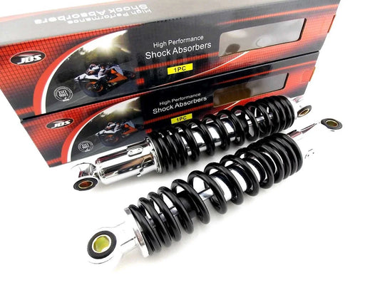 300mm JBS Black/Chrome Rear Shock Absorbers for Suzuki GT200