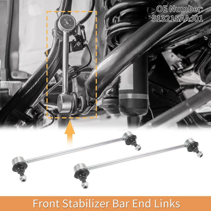 2 x Front Stabilizer Sway Bar Links for Honda Jazz (2002-2015)