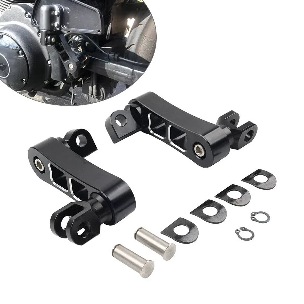 Foot Peg Mount Extensions for Harley Sportster XL1200 XL883 Softail Dyna (2004-2023)