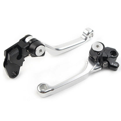 Silver Pivot Brake Clutch Levers for Suzuki RM125 RM250 RM85 (2001-2023)