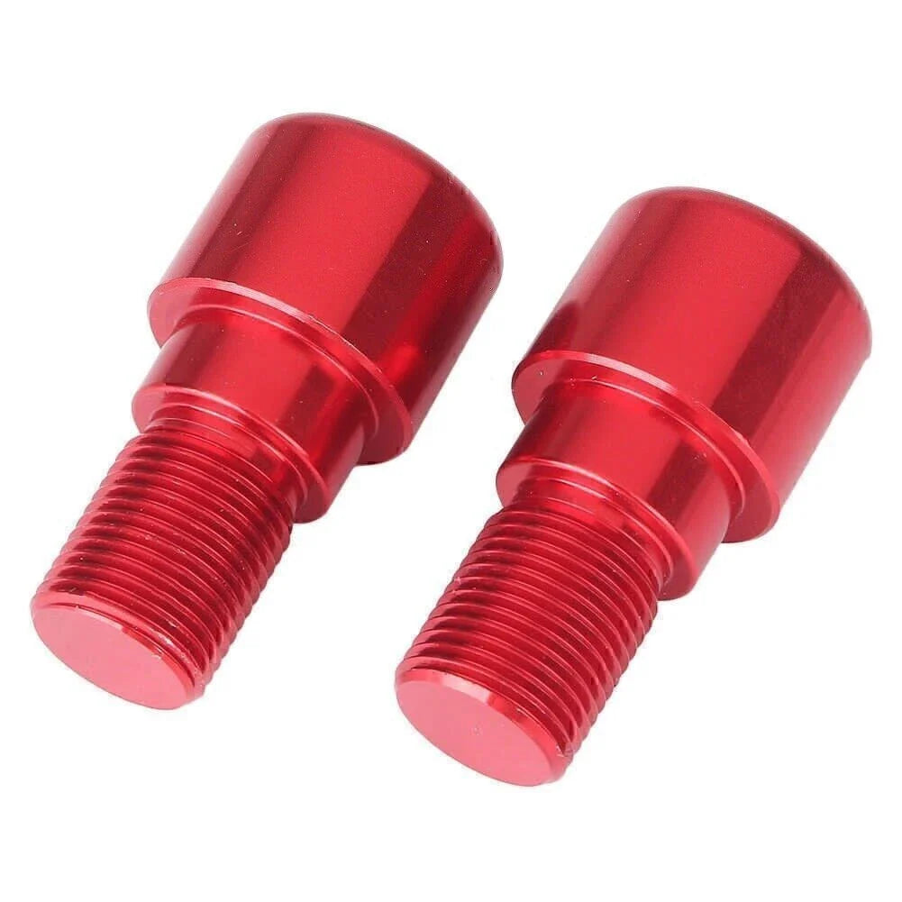 18mm Red Motorcycle Dirt Bike Handlebar Grips End Cap Plugs