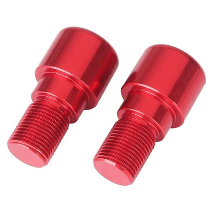 18mm Red Motorcycle Dirt Bike Handlebar Grips End Cap Plugs