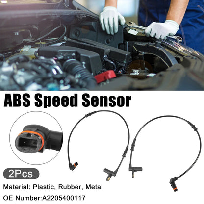 2 x ABS Wheel Speed Sensors for Mercedes-Benz CL500 CL600 S500 (2003-2006)