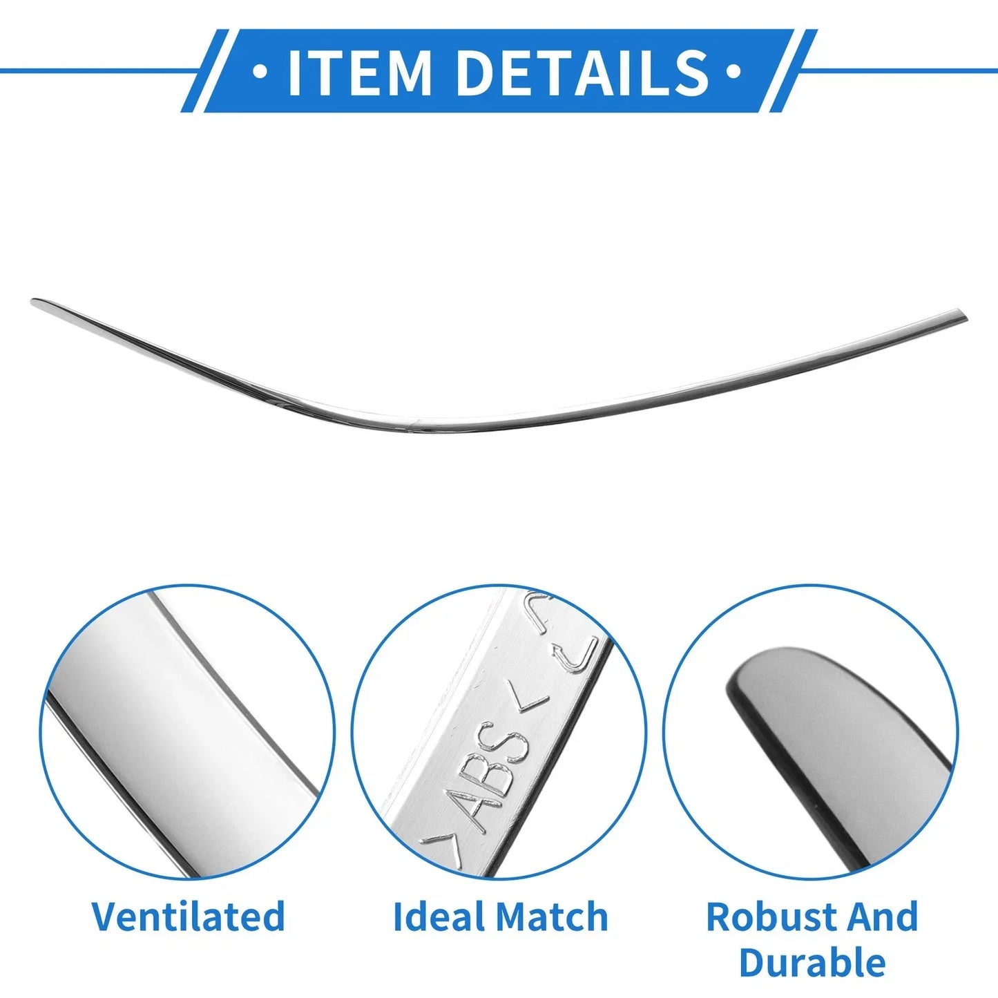 Front Right Bumper Grille Trim for Mercedes-Benz W221 (2010-2013)