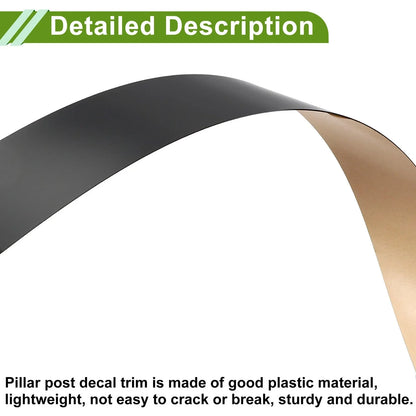 6 Pcs Black Pillar Window Trim for Chevy Captiva (2019-2024)