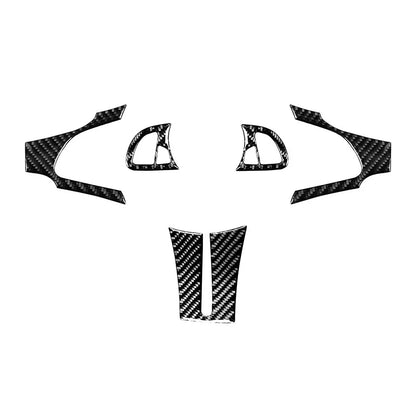 5 x Carbon Fiber Steering Wheel Trim Cover for BMW Z4 (2003-2008)