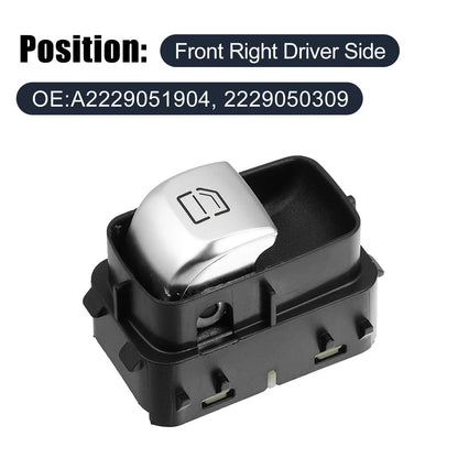 Passenger Power Window Switch for Mercedes CLS450 S450 S560 (2018-Present)