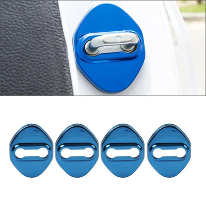 Blue Car Door Lock Protective Covers for Honda, Toyota, Mazda, Hyundai