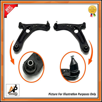 Front Lower Suspension Wishbone Arms Pair Replacement for Peugeot 107 (2005–2014)
