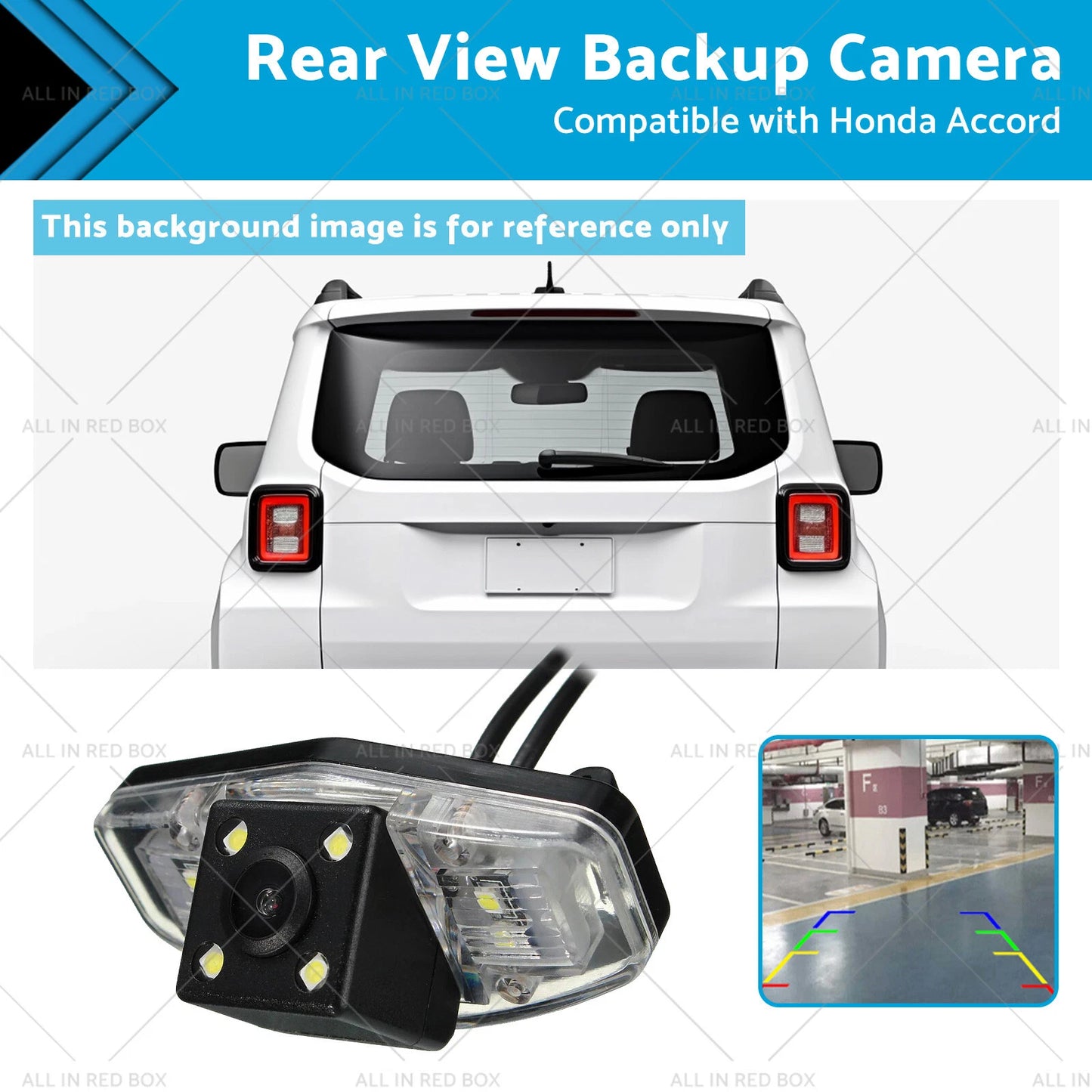 Rear View Backup Camera for Honda Accord, Civic, Pilot (2003-2023)