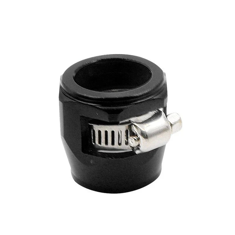 4 x Black Aluminum AN8 Hex Hose Clamps for Universal Connection Fitting
