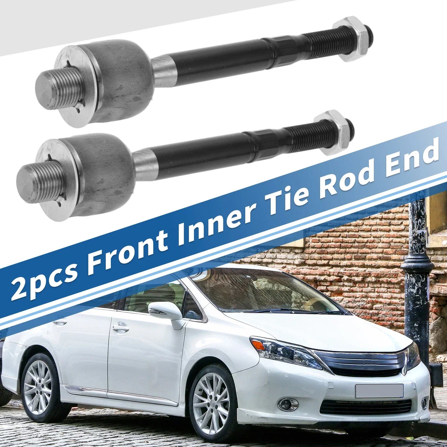 2 x Front Inner Tie Rod End Links for Lexus LS430 (2001-2006)