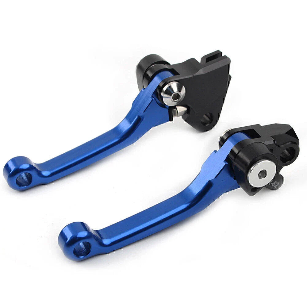 Blue Aluminum Pivot Dirt Clutch Brake Levers for Kawasaki KX450F (2006-2012)