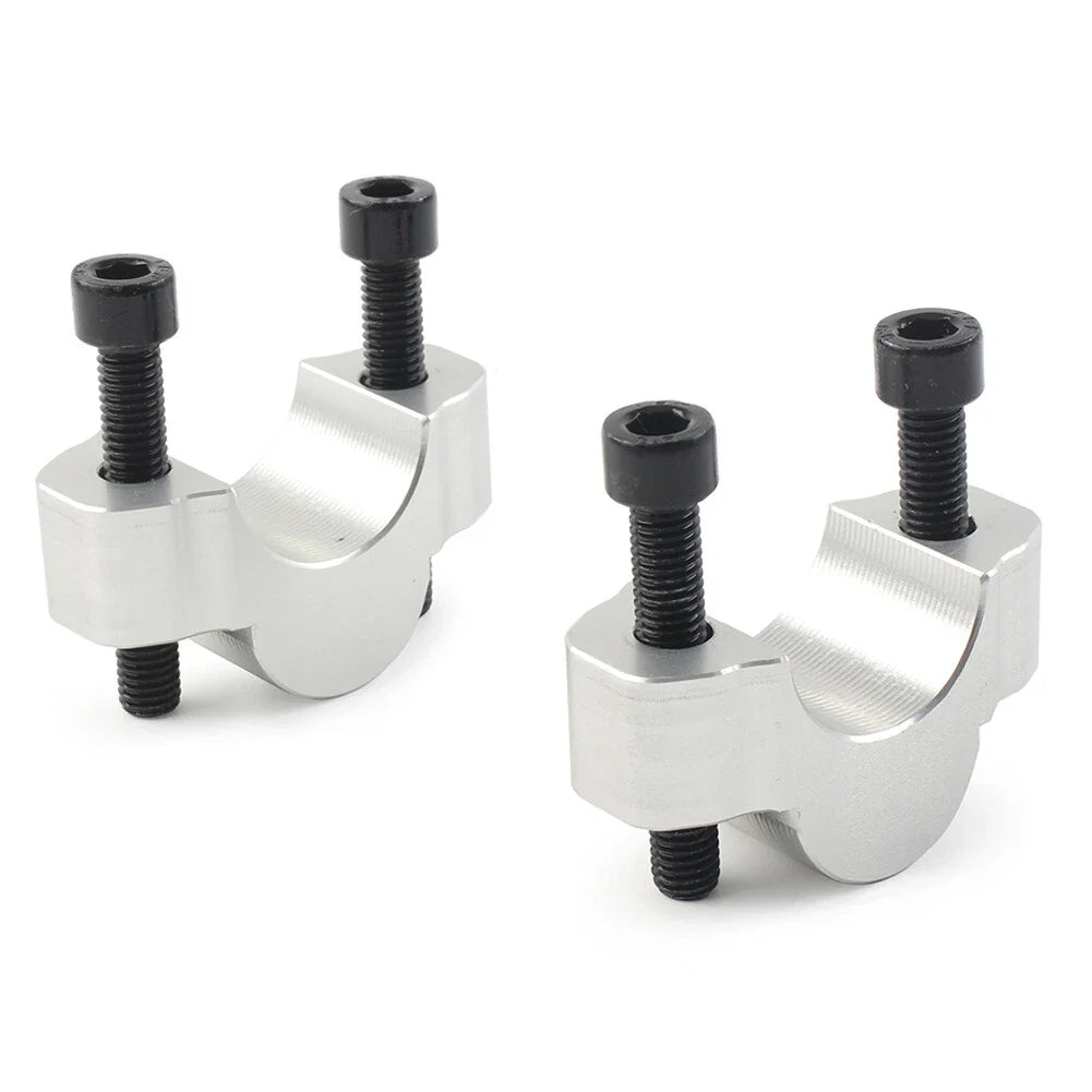 Silver Handlebar Risers Clamp Adapter for Yamaha Tenere 700 (2019-2023)