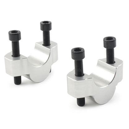 Silver Handlebar Risers Clamp Adapter for Yamaha Tenere 700 (2019-2023)