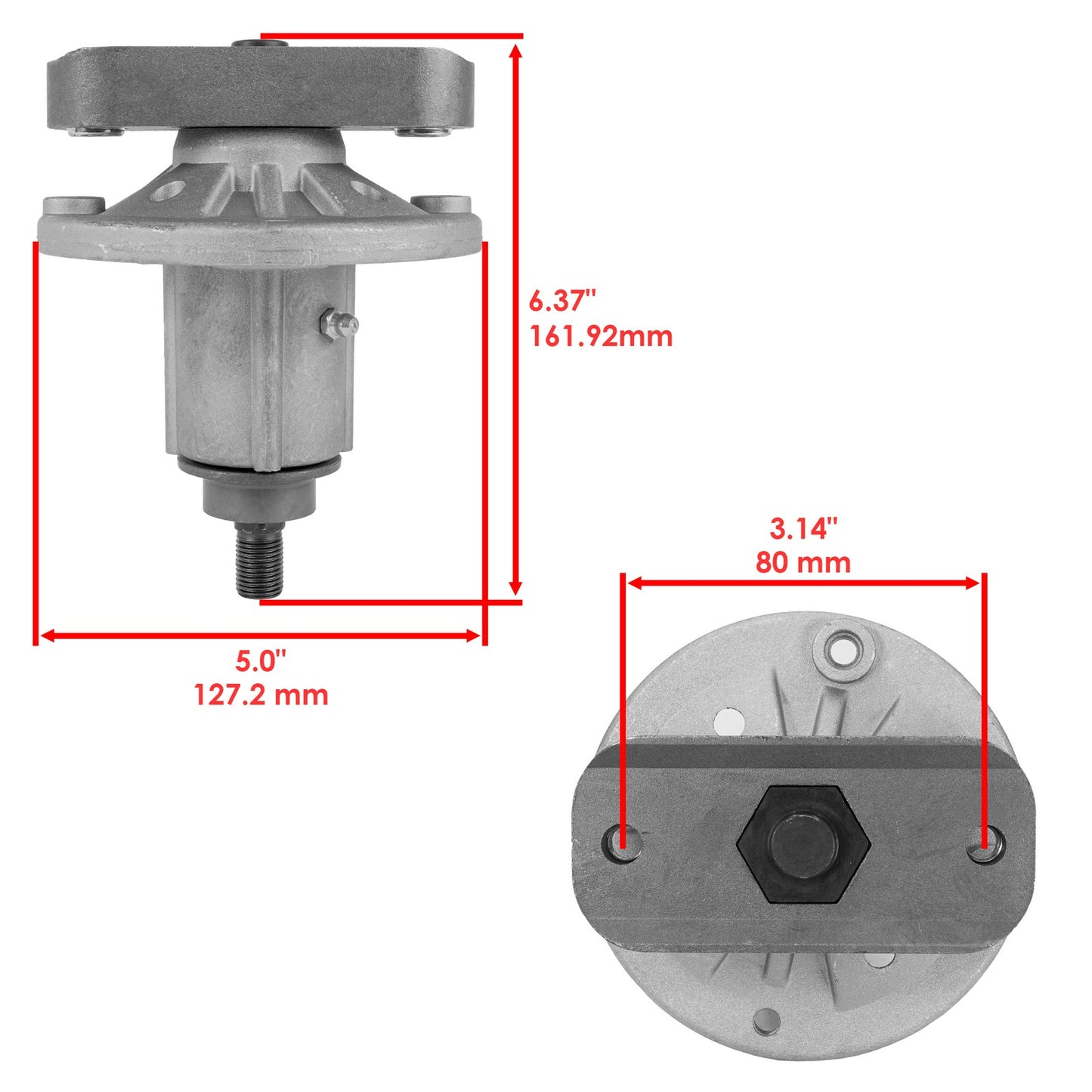 Deck Spindle Assembly with Pulley Replacement for John Deere GX (2006–2010)